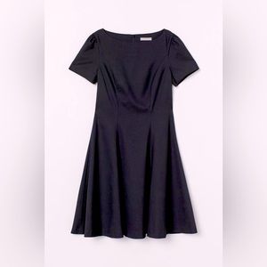 H&M fit & Flare Dress, Dark blue, SIZE 2